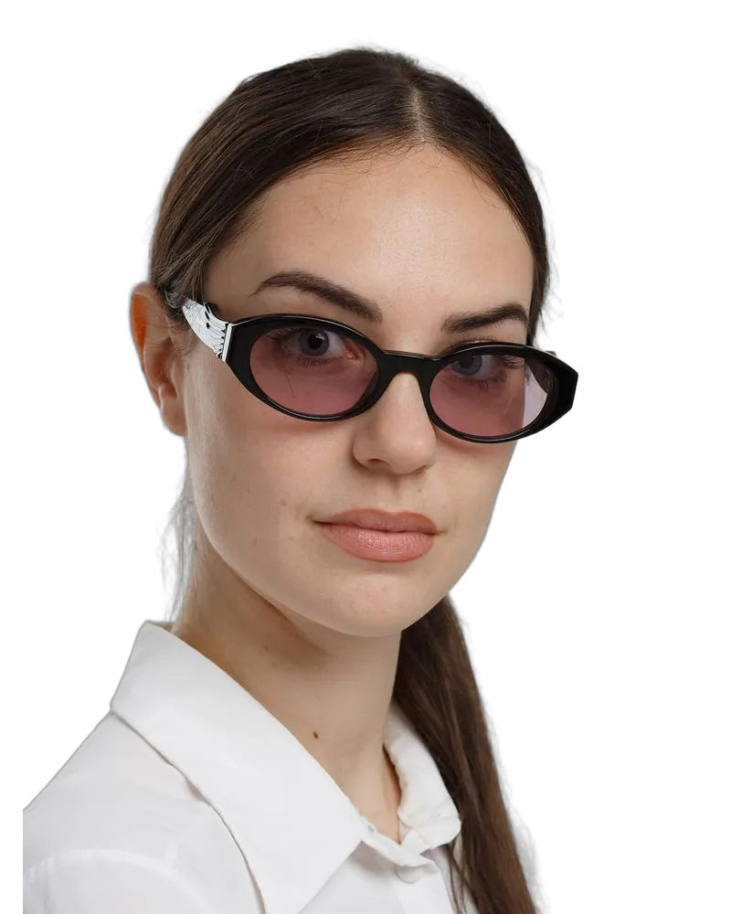 Zadig & Voltaire Unisex Sunglasses Shiny Black Acetate Black