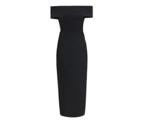 Women's Black Polyester Cocktail Dress