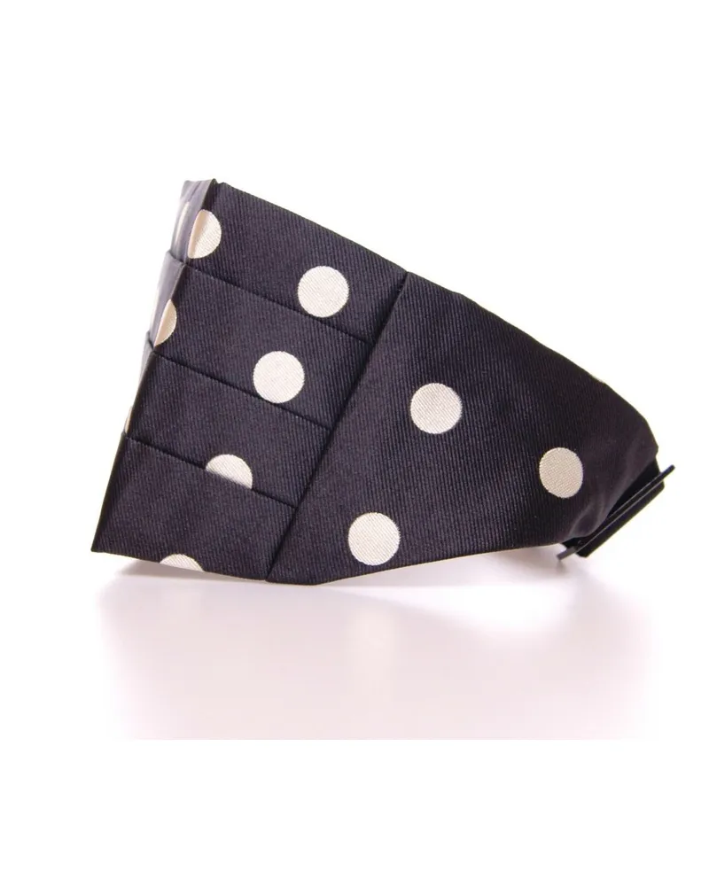 Dolce & Gabbana Men's Black Waist Smoking Tuxedo Cummerbund Belt Black-White Silk Black/white Black