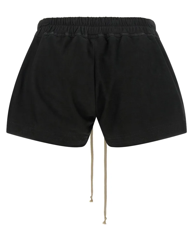 Rick Owens Women's Black Lamb Leather Bermuda Shorts Black