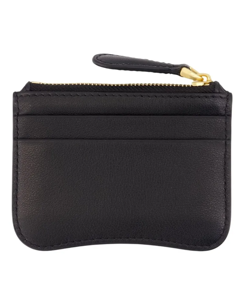AMI Paris Unisex Paris Cardholder - Ami Leather Black Calfskin Accessories Card-Holder Black