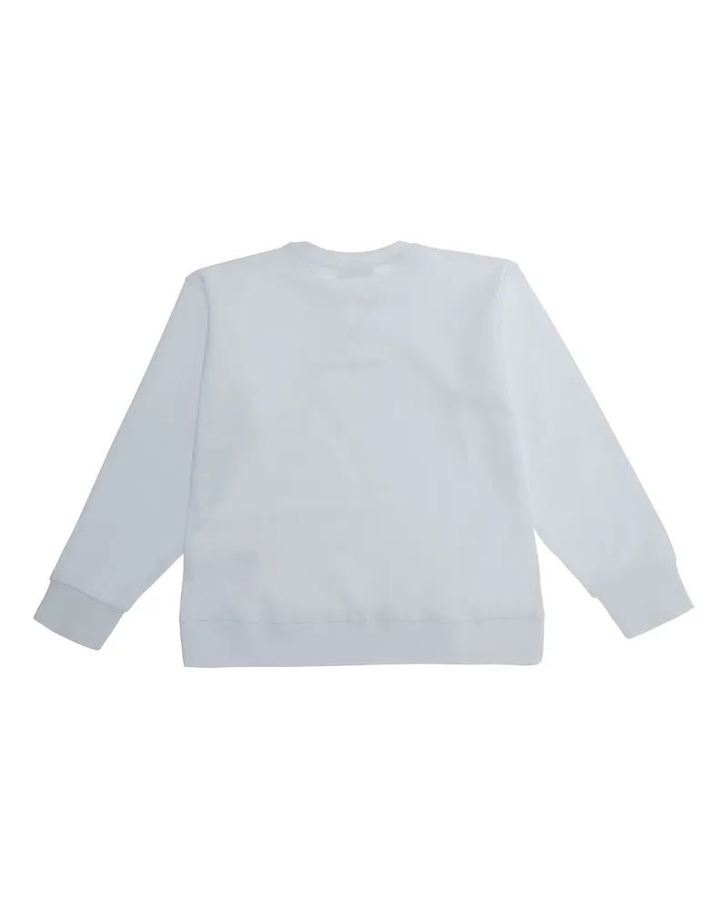 Dsquared2 Boys' Crew Neck Sweatshirt White Cotton Hoods & Sweatshirts White