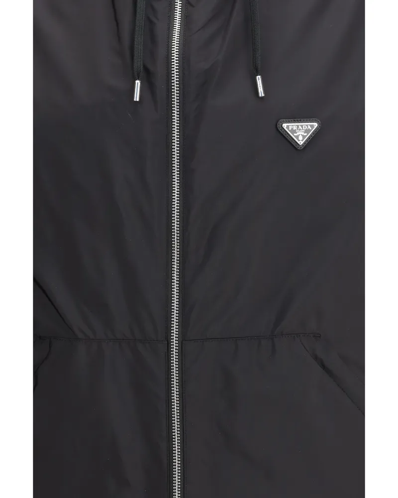 Prada Re-Nylon Technical Jacket — Black Black