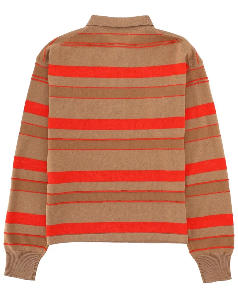 J.W.Anderson Wool-Blend Polo Shirt — Beige Beige