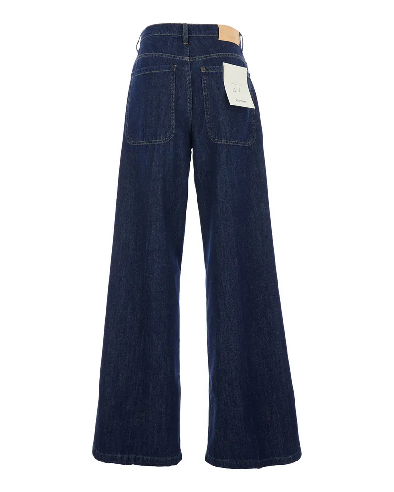 ..,merci Women's Five-Pocket Jeans Blue Cotton Blue