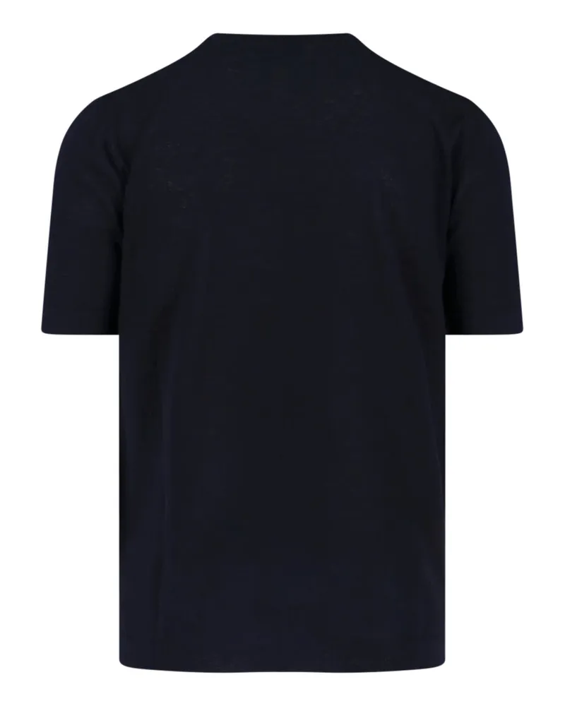 Caruso Men's T-Shirts And Polos Blue Cotton Navy
