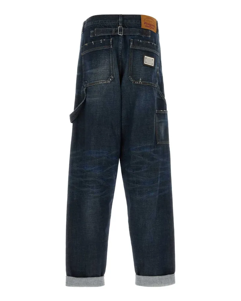 Dolce & Gabbana Men's Dark Blue Denim Jeans Varianteabbinata Navy