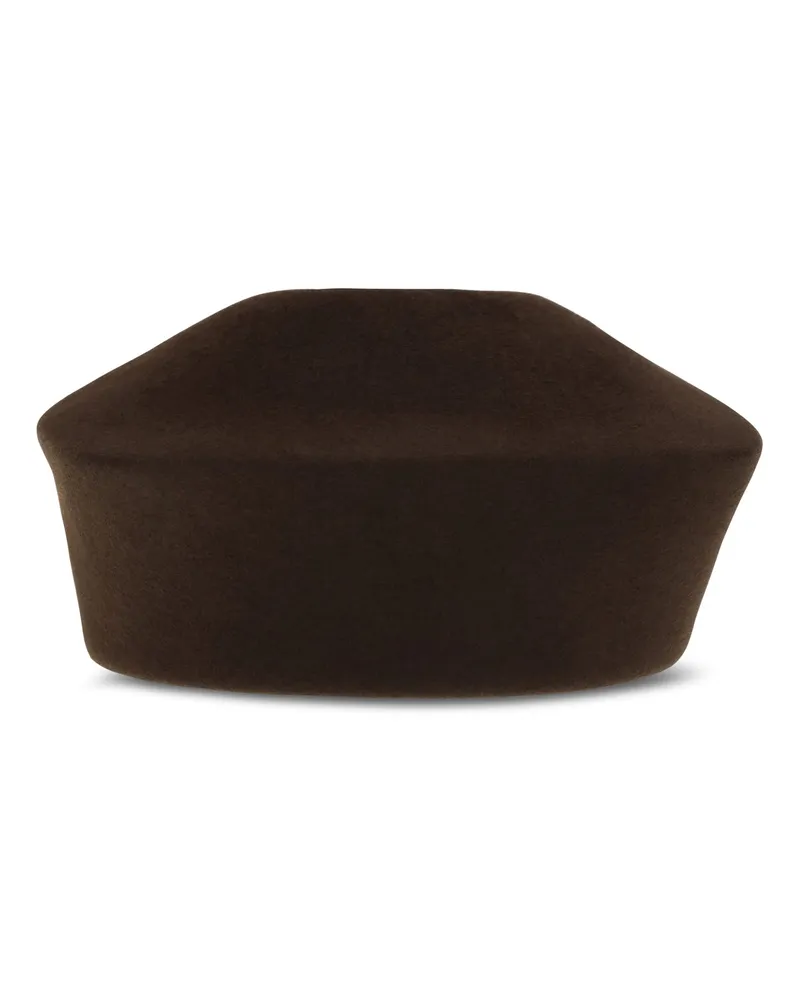 Loro Piana Women's Fur Hat Carys Dark Oak Brown Cotton Brown