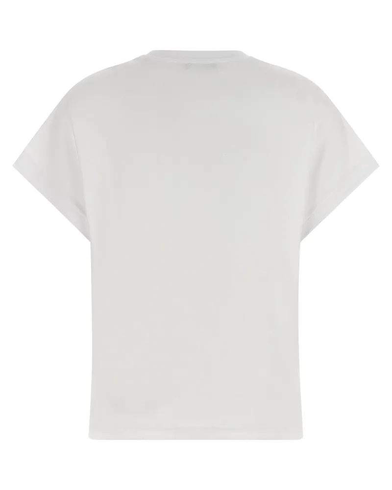 Balmain Women White Cotton T-Shirt White