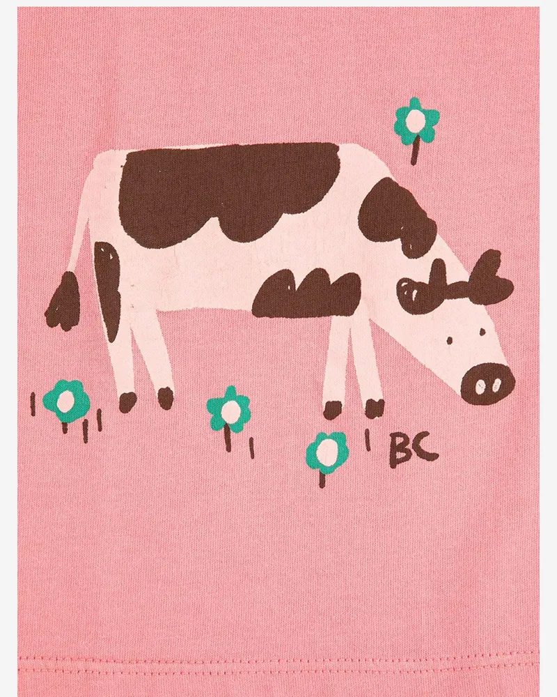 BOBO CHOSES Graphic-Print Organic Cotton T-Shirt — Pink Pink