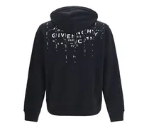 Cotton Fleece Zip Hoodie — Black