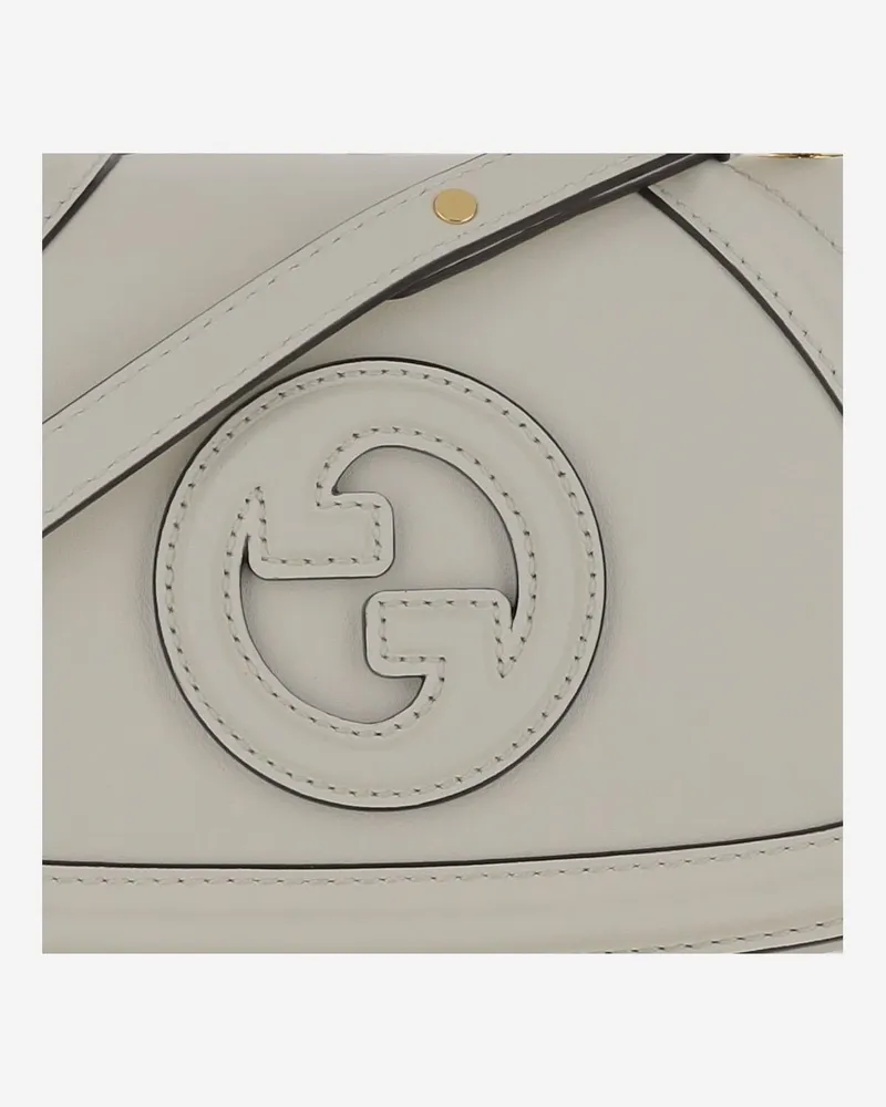 Gucci Women's Small Blondie Bag White Calf Skin Shoulder White