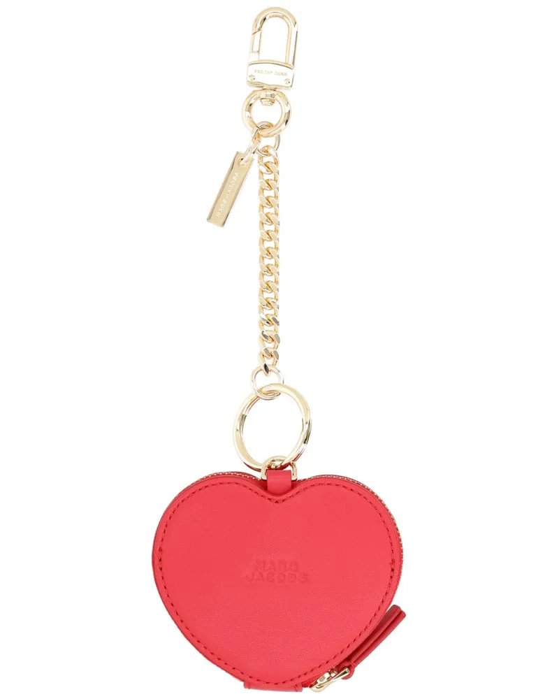 Marc Jacobs Heart-Shaped Leather Coin Purse — Red Red