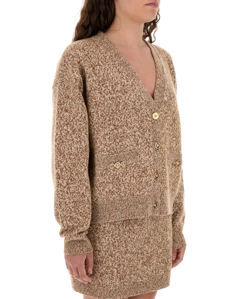 Versace Sweater Cardigan — Brown Brown