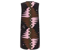 Valdimontone Print Silk Dress — Multicolor