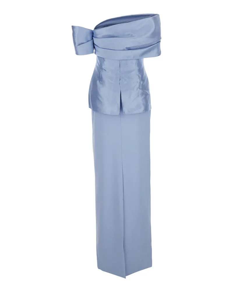 Solace London Lucine Dress — Blue Blue