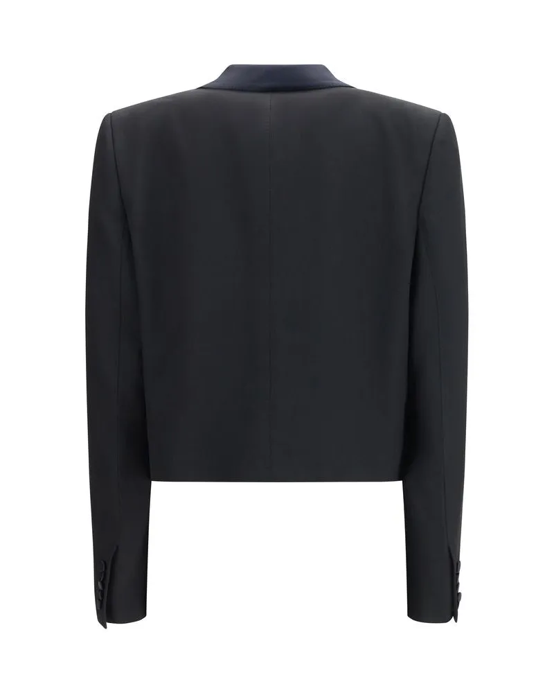 Tom Ford Women Black Wool Jacket Clothing Black