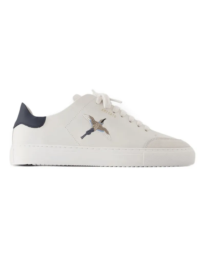 Axel Arigato Men's Clean 90 Bee Bird Sneakers -  Leather White Calfskin Shoes White