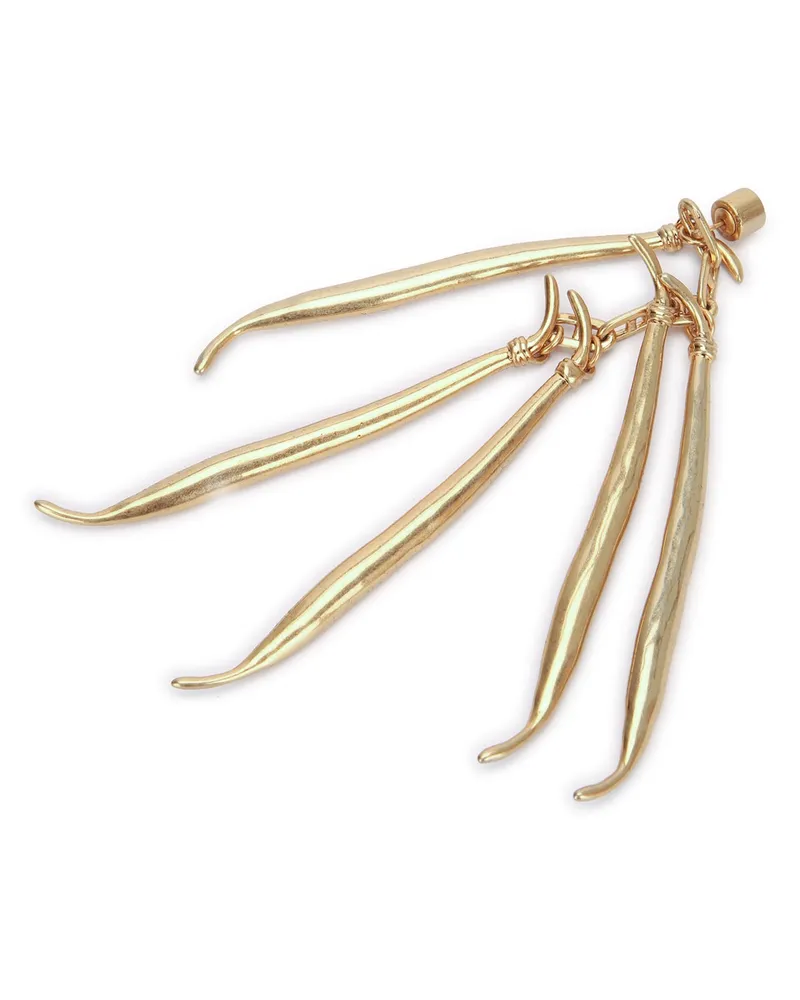 Jacquemus Women's Les Boucles Haricots Gold Principal:brass Aluminium Earrings Gold