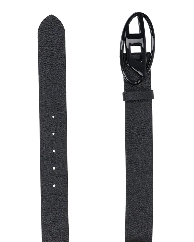 Diesel Men's Belts Black Leather Black