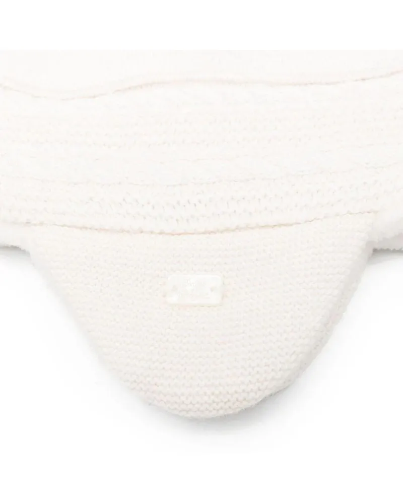 Tartine et Chocolat CB90020B_13 Finely Knit Polyester Beanie — White White