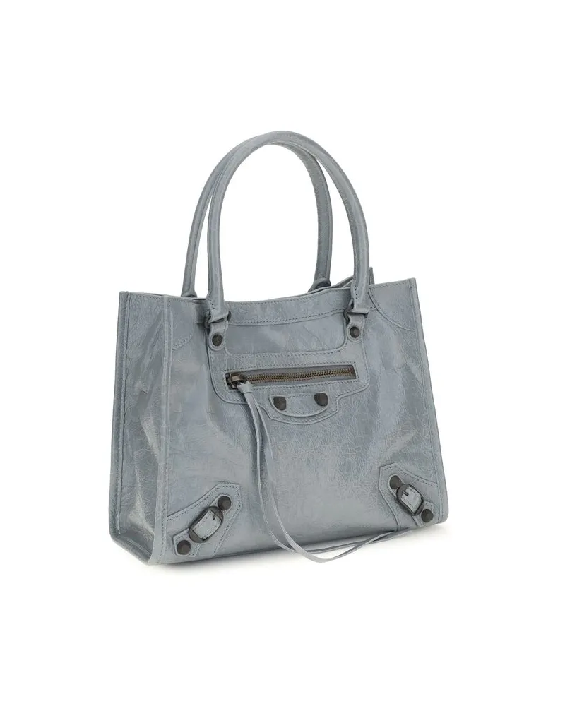Balenciaga Women's Blue Lamb Ovis Aries Shoulder Bag Blue
