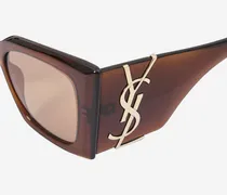 862888 Oversized Cat-Eye Acetate Sunglasses — Brown