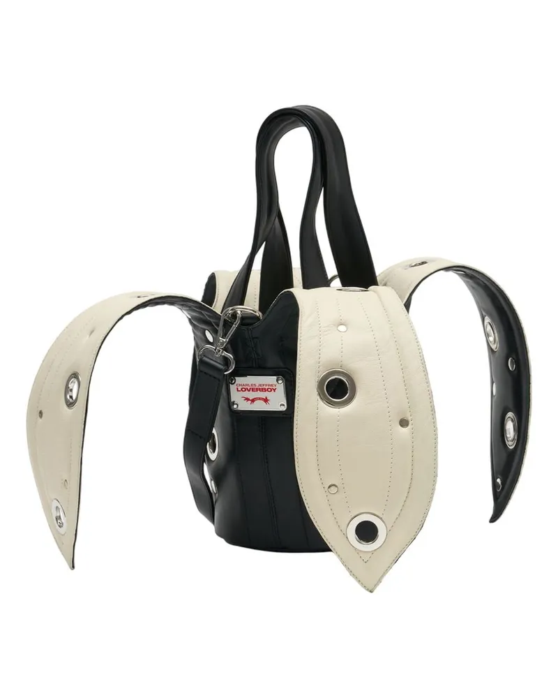 Charles Jeffrey Loverboy Unisex Banana Purse -  Leather Black Calfskin Bags Handbags-Purses Black