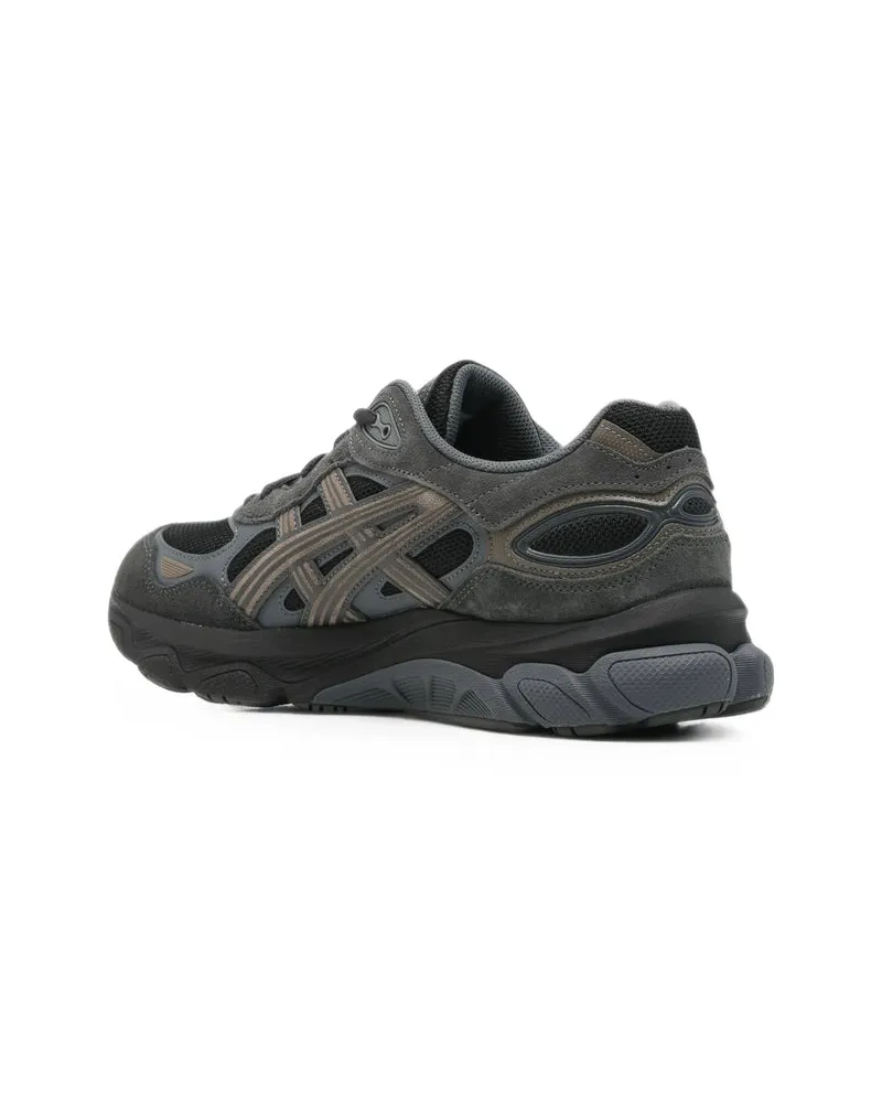 Asics Mesh and Suede Sneakers — Gray Gray