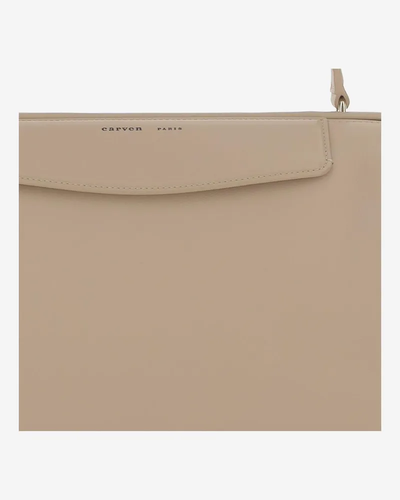 Carven Paris Shoulder Bag — Beige Beige
