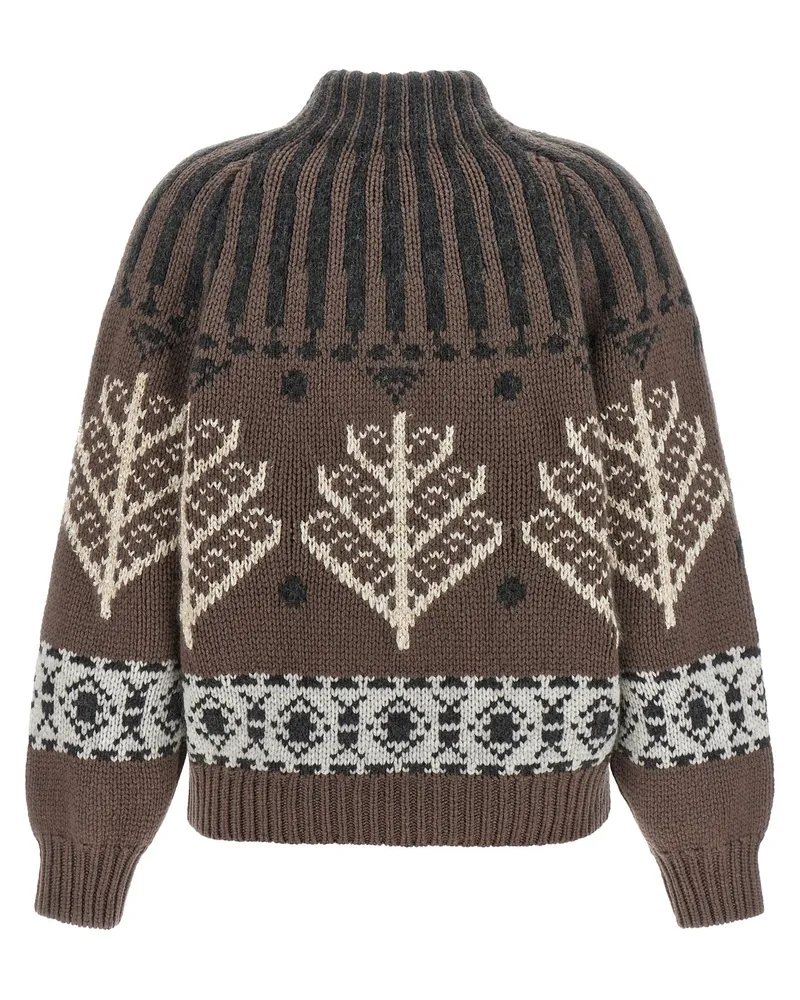 Brunello Cucinelli Nordic Heritage Sweater — Brown Brown