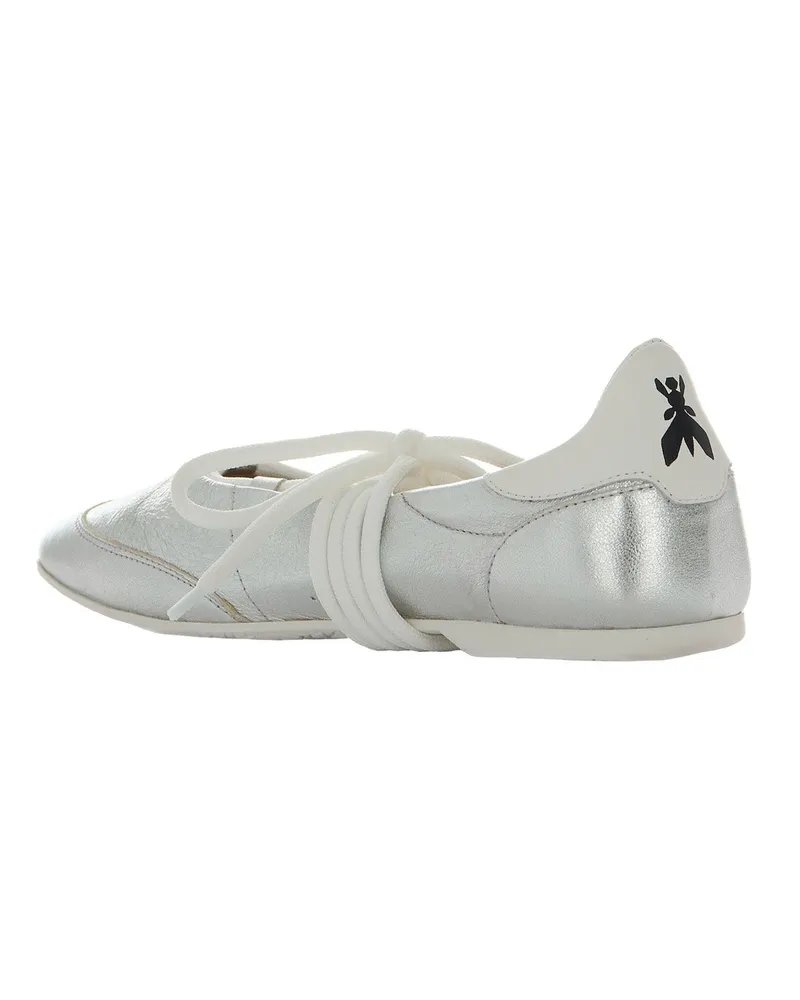 Patrizia Pepe Women's Ballet Flats Dancing Skin Silver Lambskin Silver