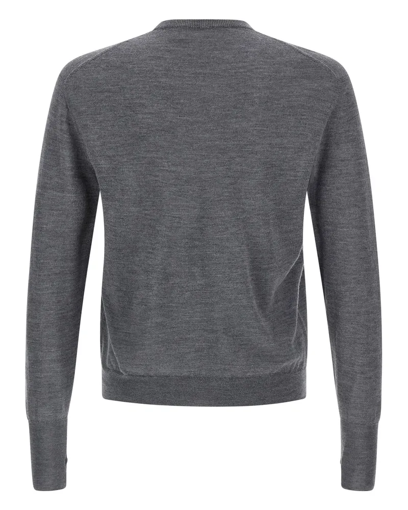 MA'RY'YA Merino Wool, Silk and Cashmere Blend Sweater — Gray Gray