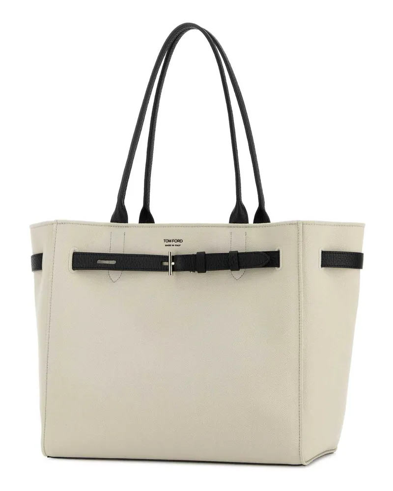 Tom Ford L1809tcn059p Wnd Ecrublack Borse A Tracolla Bag Beige