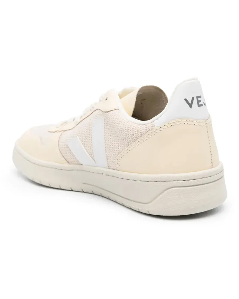 VEJA Women's V-10 J-Mesh Sneakers Beige Shoes Beige