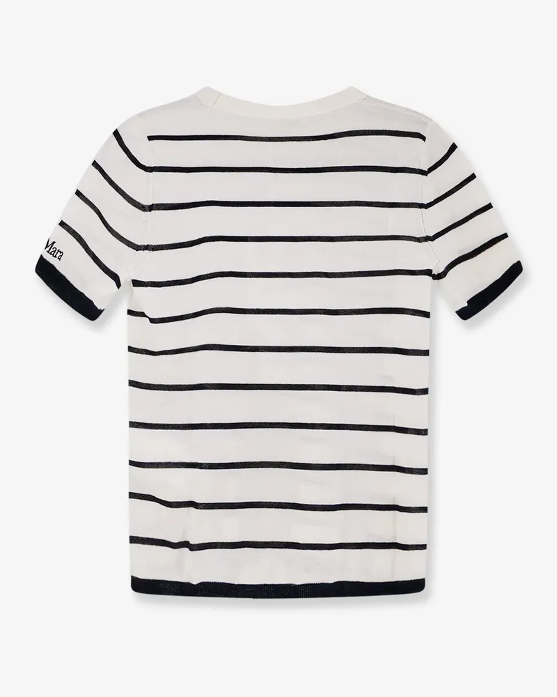 Max Mara Women Sweater Favetta Cashmere-Silk White White