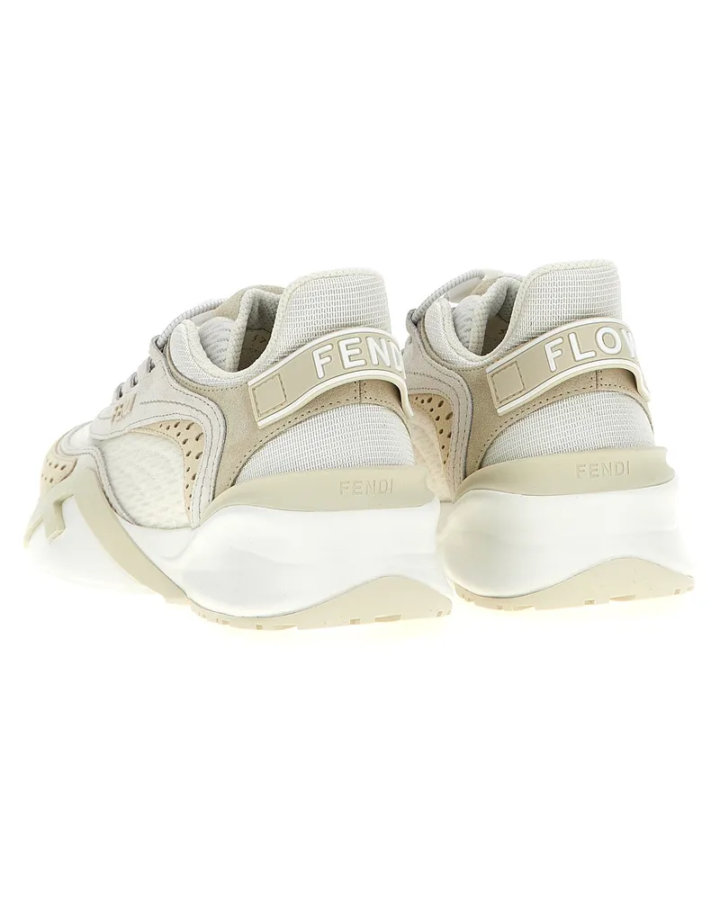 Fendi Women's White Polyester Athletic Sneakers White