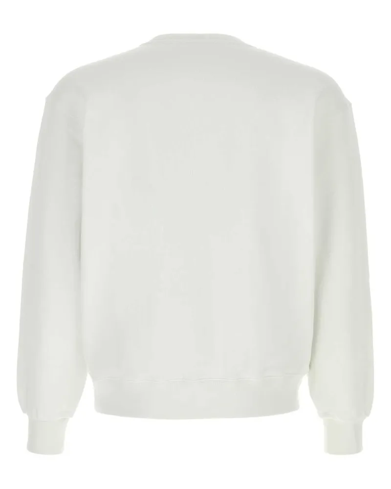 Kenzo Men's White Cotton Sweatshirt Offwhite Exterior: Felpe Sweater White