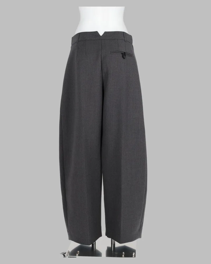 Jacquemus Trousers — Charcoal Charcoal