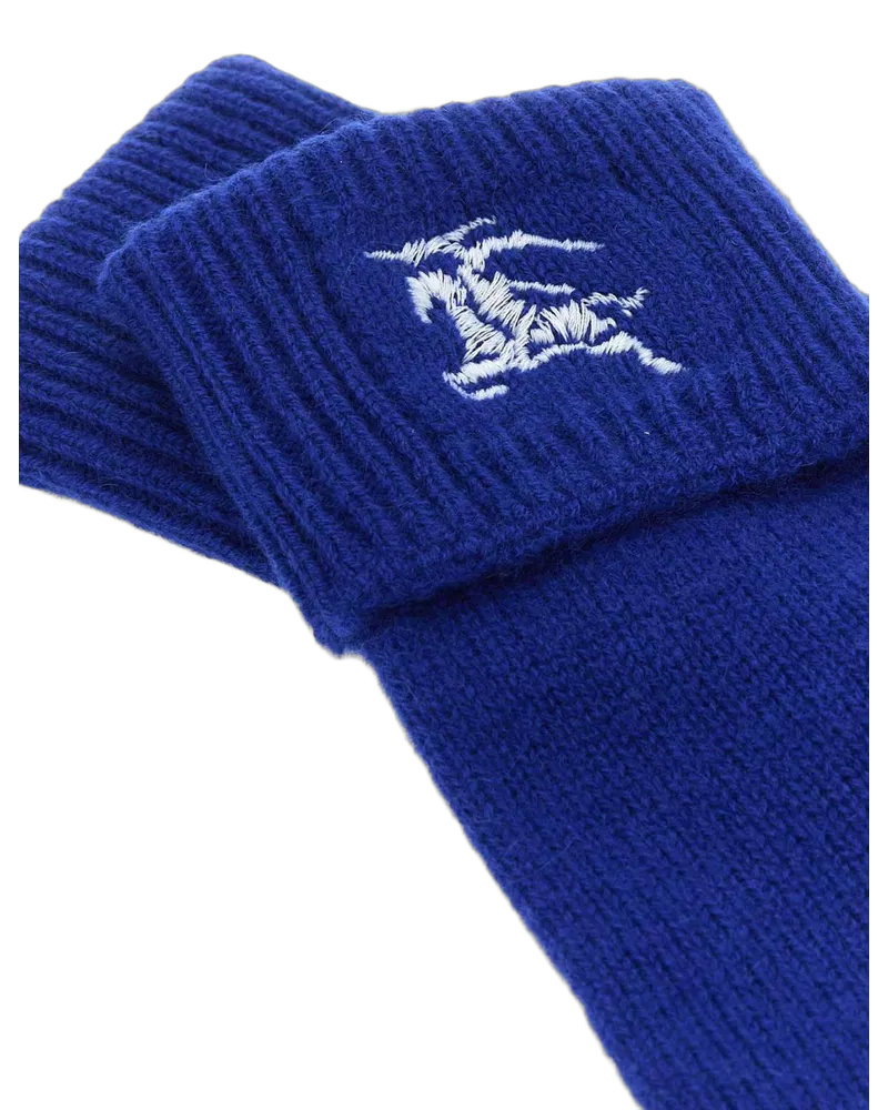 Burberry Knight Exterior: Cashmere Nylon Guanti Glove Blue