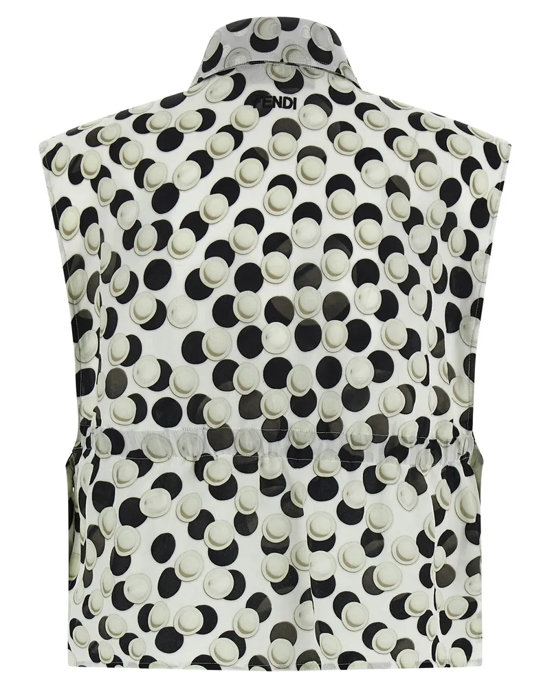 Fendi Women's Multicolor Silk Pattern Shirt Multicolor