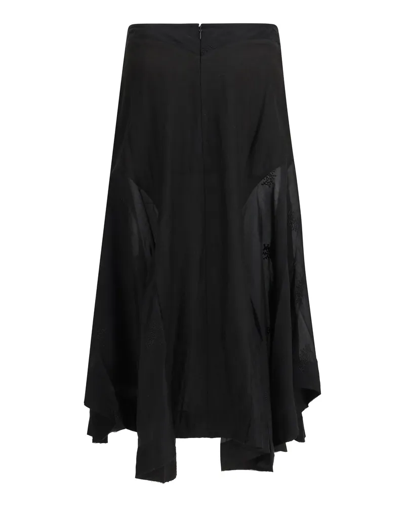 Our Legacy Women's Petti Skirt Noir Bloom Ethereal Veil Lyocell; Polyester Black