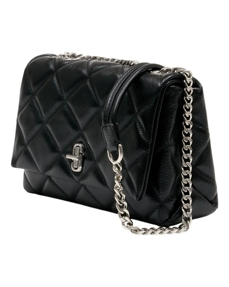 Marc Jacobs Women's The Slim Dual Chain Shoulder Bag -  Leather Black Cowhide Shoulder-Hobo-Bags Black