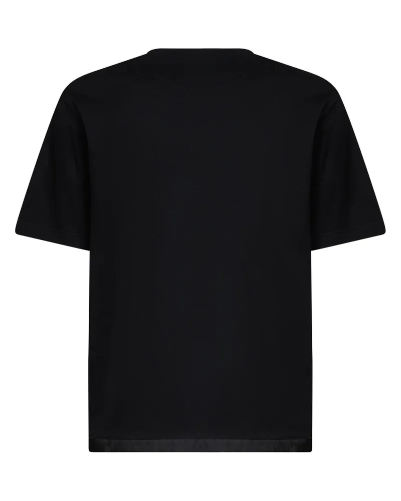 Prada Men's Crewneck T-Shirt Black Cotton T-Shirts And Polos Black