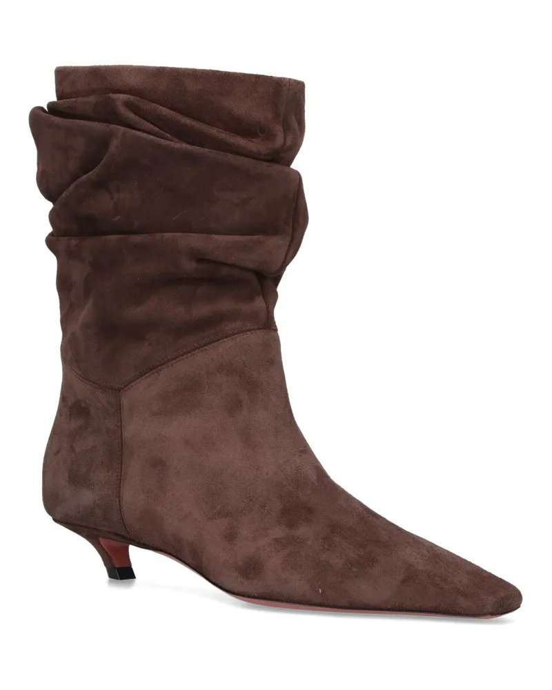 Amina Muaddi Women's Boots Brown Brown