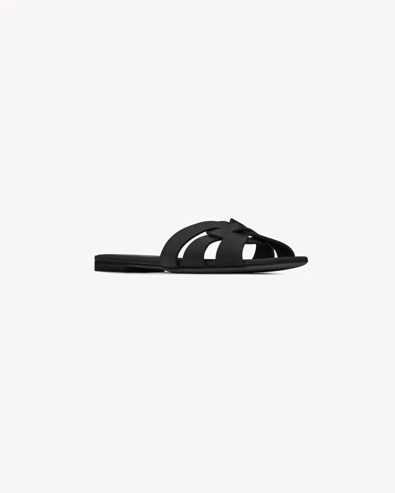 Saint Laurent Mule SL E25 Slide — Black Black