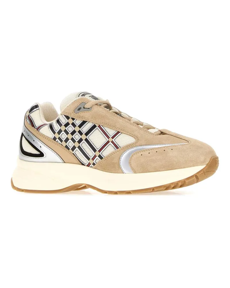 Burberry Men's Multicolor Eclipse Sneakers Flaxsilver Beige