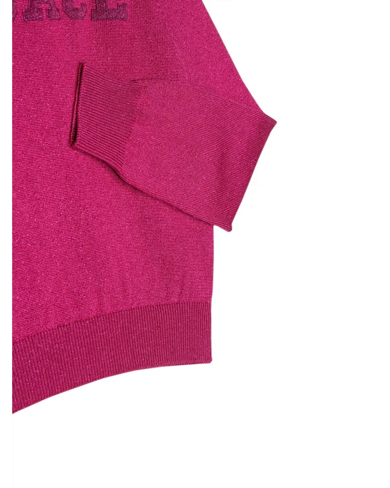 Versace Crew Neck Acetate Sweater — Pink Pink