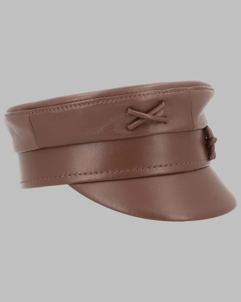 RUSLAN BAGINSKIY KPC09PF26_LLRB-RBBROWN Flat Cap — Brown Brown