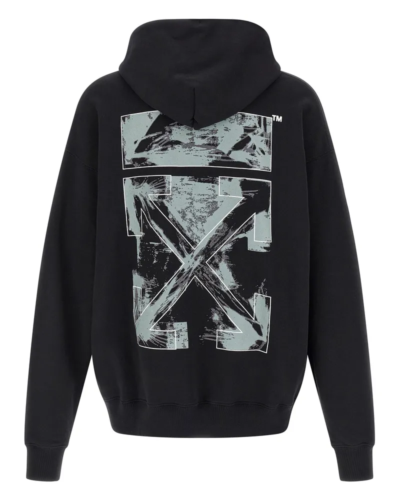 OFF-WHITE Men's Black Cotton Sweatshirt Clothing Black